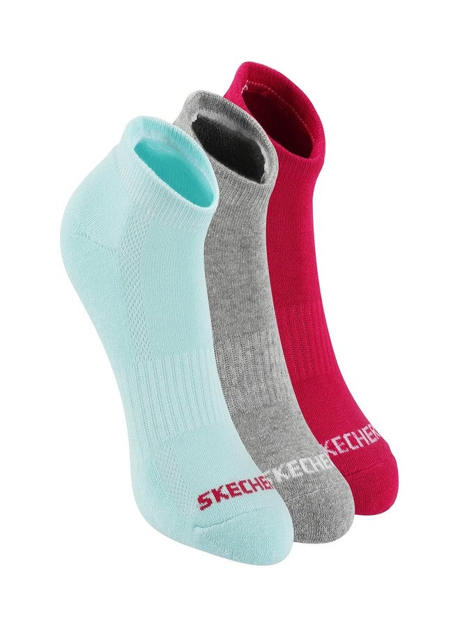 SKECHERS SOCKS - PACK OF 3 WOMENS HALF TERRY ANKLE - Image 2