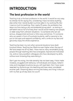 101 Ways to Win in Teaching in Secondary School: Managing Behaviour, Workload and Wellbeing  - Image 1