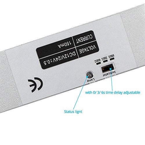 OBO HANDS Electric Mortise Lock, 36 EU, Silver, Fail Safe Mode, Adjustable Time Delay 0/3/6 Seconds - Image 4