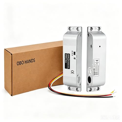 OBO HANDS Electric Mortise Lock, 36 EU, Silver, Fail Safe Mode, Adjustable Time Delay 0/3/6 Seconds - Image 1