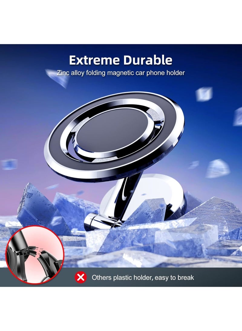 SOLARAE Car Mount Magnetic Phone Holder, for MagSafe Car Mount Folding Magnetic Phone Holder for Car, Phone Mount Holder for Car Vent Magnetic for iPhone 14 13 12 Pro Plus Max Mini MagSafe Case & All Phones - Image 4