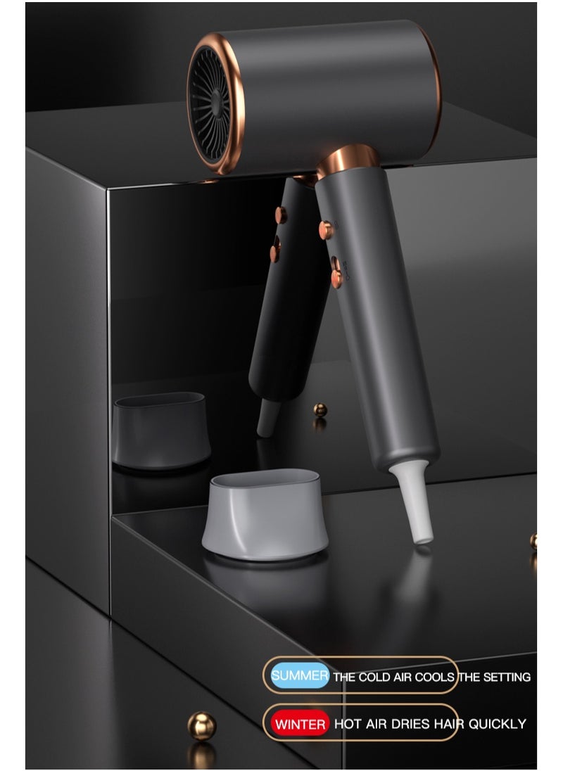 Generic - 2000W Ionic Hair Dryer Professional Hot and Cold Air Function with Strong Power, Negative Ion Technology, 3 Levels Adjustable Wind Speed - Image 1
