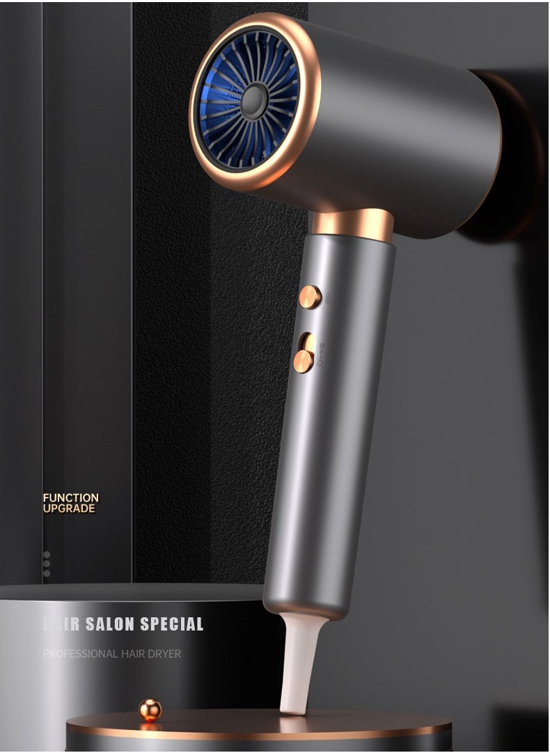 Generic - 2000W Ionic Hair Dryer Professional Hot and Cold Air Function with Strong Power, Negative Ion Technology, 3 Levels Adjustable Wind Speed - Image 1