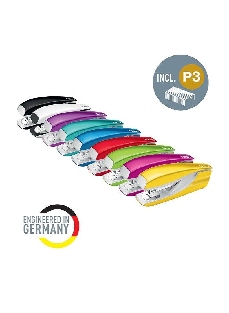 LEITZ مُدبِّس لايتز، سعة 30 ورقة، هيكل معدني مريح، يشمل الدبابيس، مجموعة WOW، 5502-أسود - Image 5