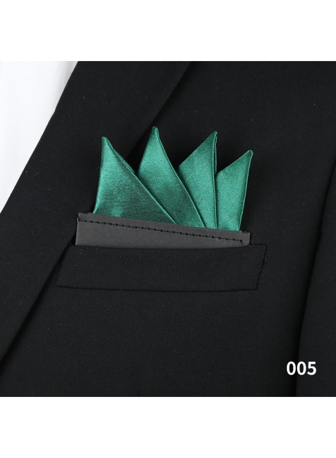 Men's Insert Pocket Towel Business Accessories Suit Wedding Groom Solid Color Square Handkerchief Breast Towel Shengzhou Manufacturers