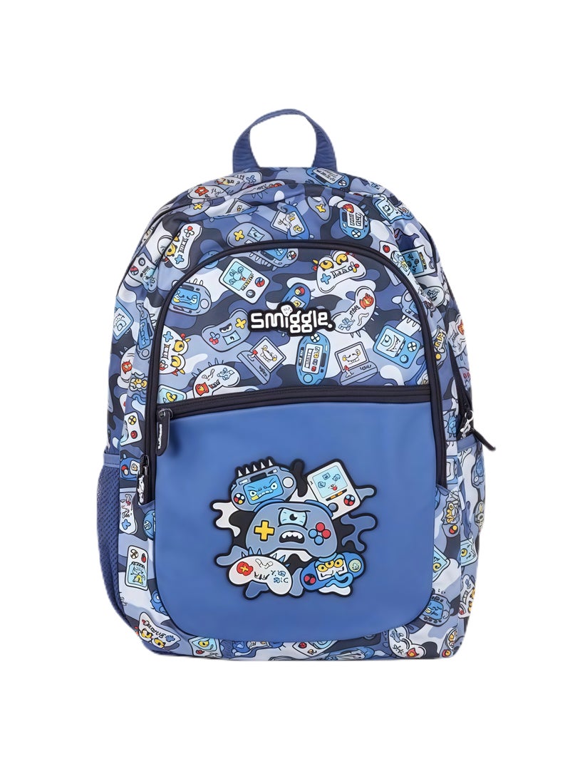 Smiggle Smiggle Cartoon Printed Boys and Girls Backpack Primary and Secondary School Students Backpack Outdoor Leisure Backpack 42*30cm 