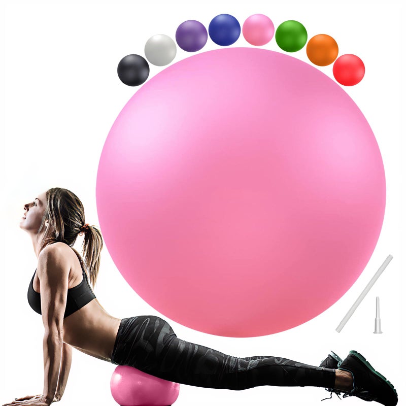 Goonidy Soft Pilates Ball 9 Inch, Ideal Small Exercise Ball Between Knee Squeeze for Physical Therapy Yoga Core Medicine Abs Pt Bouncy, Mini Rubber Fitball Barre Workout Equipment for Women Men Kid Toddler - Image 1