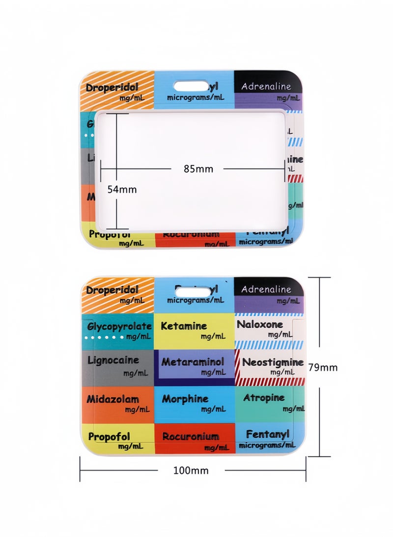 Harse Horizontal ID Card Holder Versatile for Student ID Bus Pass Teacher Badge Nurse ID Doctor ID Kids Card School Access - Image 2