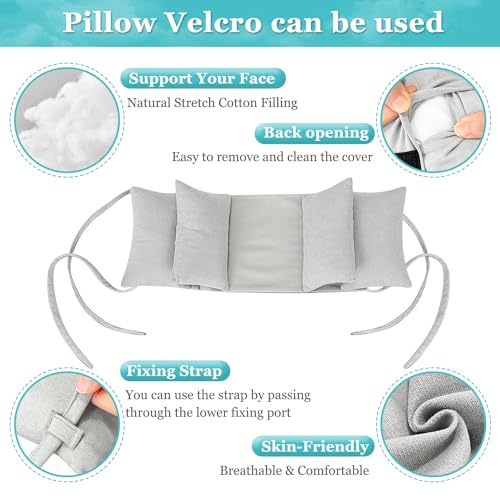 Mistuki Neck Wedge Stabilizer Pillow for Sleeping to Keep Head Straight While Surgery Head Upright Medical Wedge Positioning Bedridden Disabled Elderly Face up Posture Corrector Headrest - Image 4