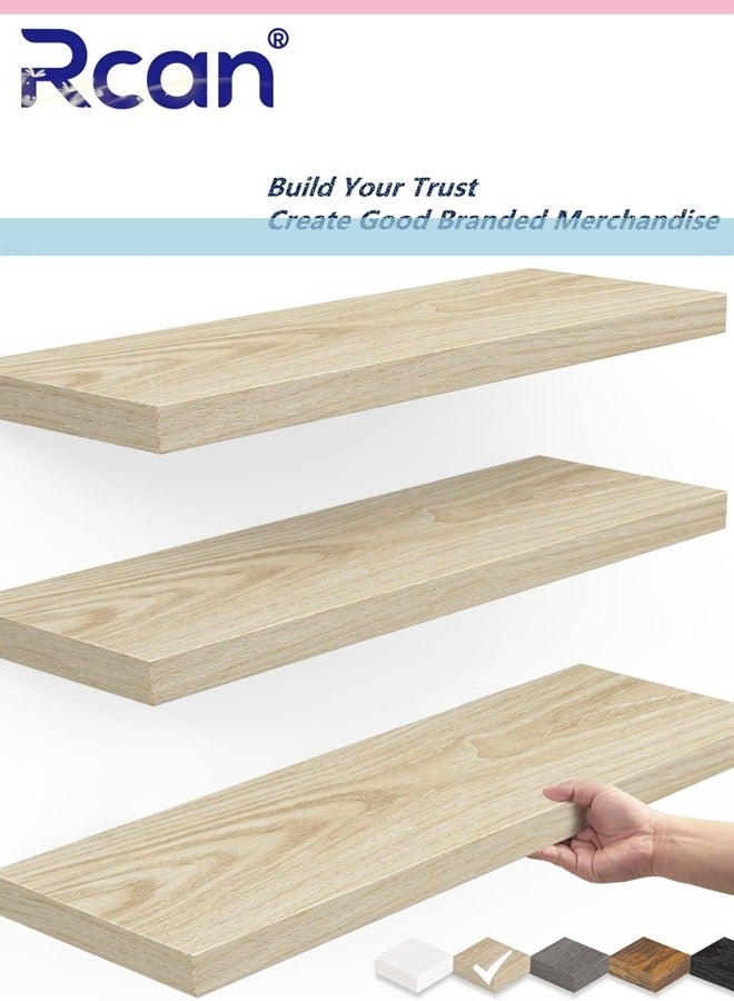 Rcan Cube Floating Shelves 3 Square Interlocking Decorative Wall Shelf Geometric Box Shelves for Living Room Bedroom Bathroom - Image 1