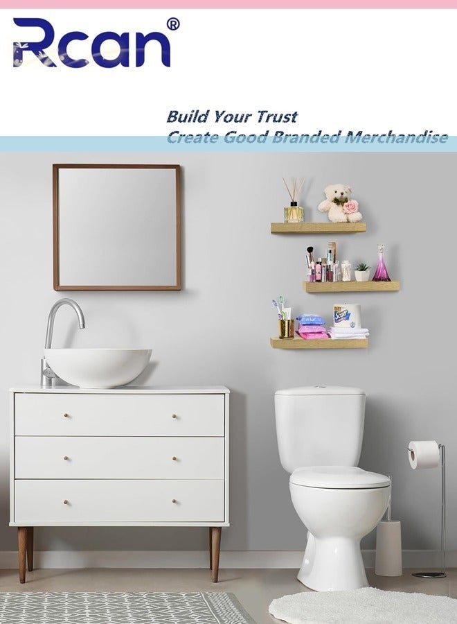 Rcan Cube Floating Shelves 3 Square Interlocking Decorative Wall Shelf Geometric Box Shelves for Living Room Bedroom Bathroom - Image 2