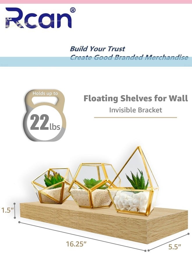 Rcan Cube Floating Shelves 3 Square Interlocking Decorative Wall Shelf Geometric Box Shelves for Living Room Bedroom Bathroom - Image 3