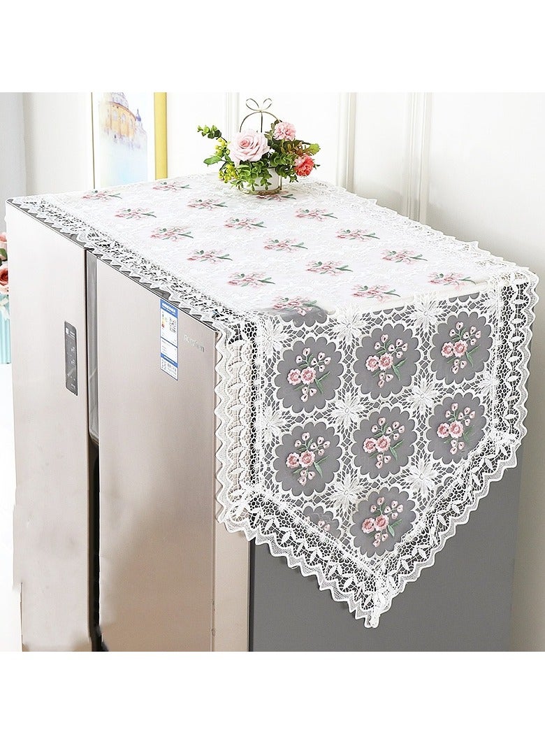 EBMINI Refrigerator Lace Dust Cover Cloth  - Image 1