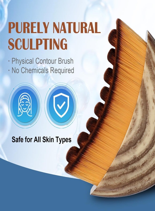 BEAUTYFACTOR New Lymphatic Contour Face Brush, Dry Brushing Face Brush for Chin & Jawline Sculpting, Body, Ergonomically Designed to Fit The Skin Precisely and Relieve Fatigue with Case - Image 4