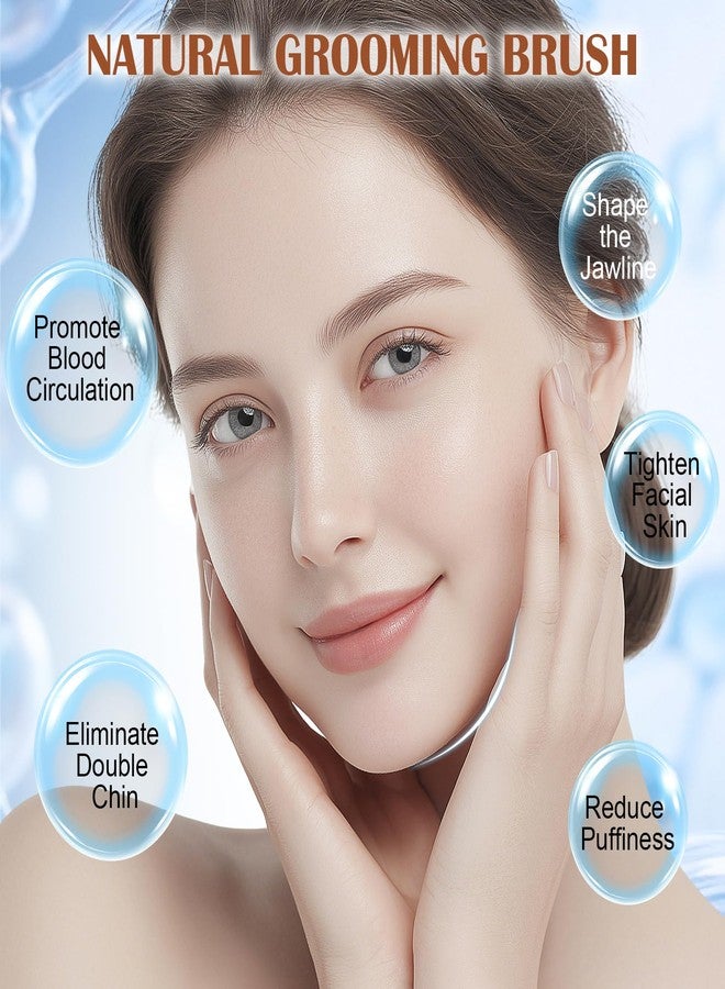 BEAUTYFACTOR New Lymphatic Contour Face Brush, Dry Brushing Face Brush for Chin & Jawline Sculpting, Body, Ergonomically Designed to Fit The Skin Precisely and Relieve Fatigue with Case - Image 5