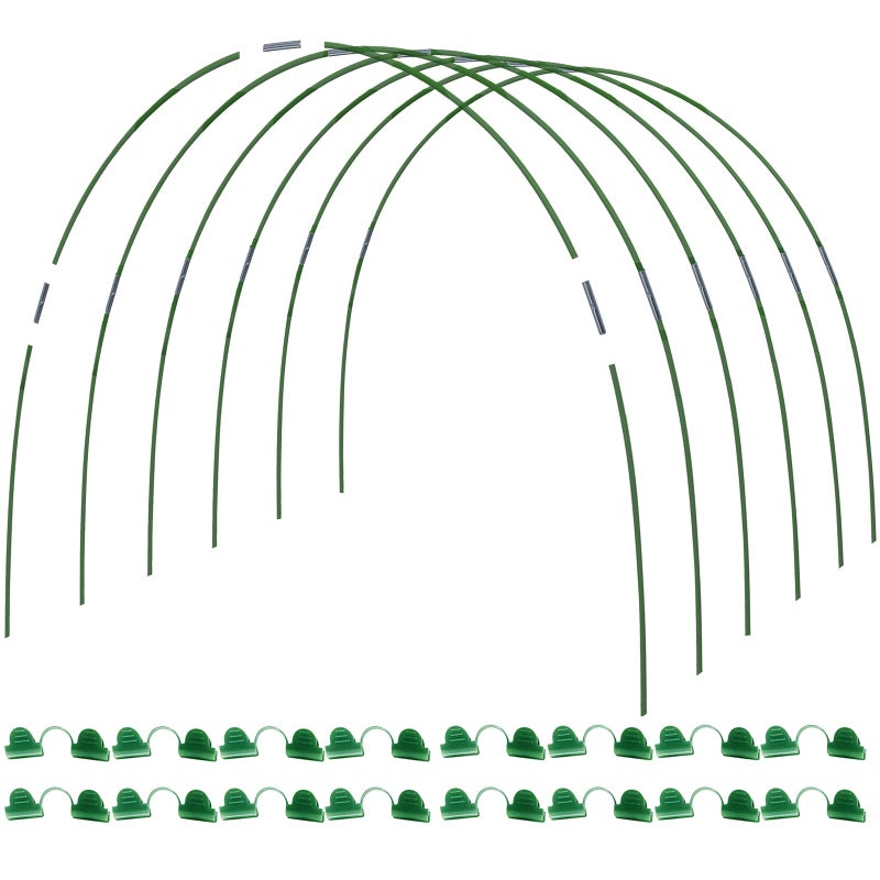 MAXPACE Greenhouse Hoops for DIY Grow Tunnels Less Than 2.7ft Wide, Rust-Free Fiberglass Support Hoops Frame for Garden Fabric, Plant Support Garden Stakes, Gardening Supplies, 25pcs - Image 1