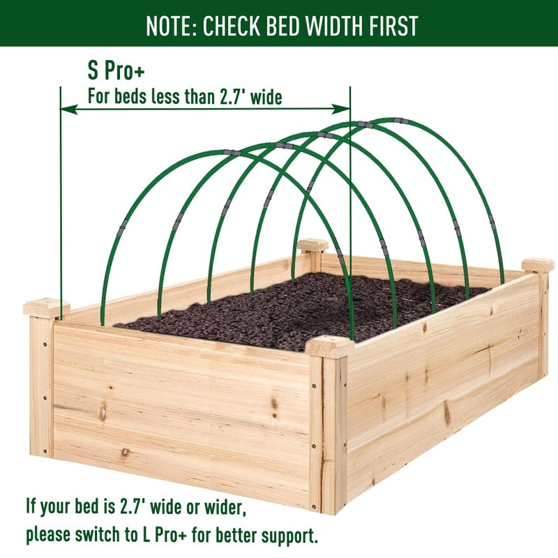 MAXPACE Greenhouse Hoops for DIY Grow Tunnels Less Than 2.7ft Wide, Rust-Free Fiberglass Support Hoops Frame for Garden Fabric, Plant Support Garden Stakes, Gardening Supplies, 25pcs - Image 3