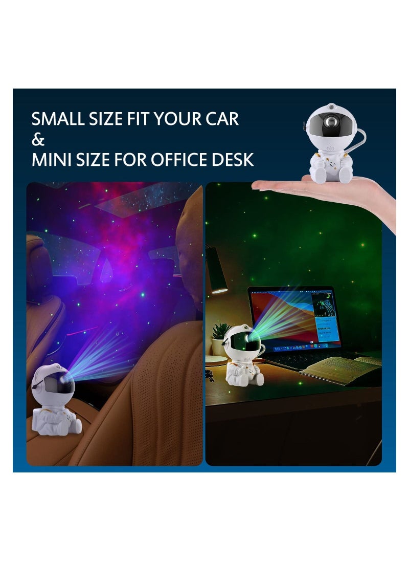 Cool Baby COOLBABY Galaxy Projector, Star Projector Galaxy Light, Night Light for Kids Bedroom Ceiling Gaming Room Decor, Mini Cute with Remote Control, Sky Starry Nebula Aurora Lamp(White 2nd Version)  - Image 2