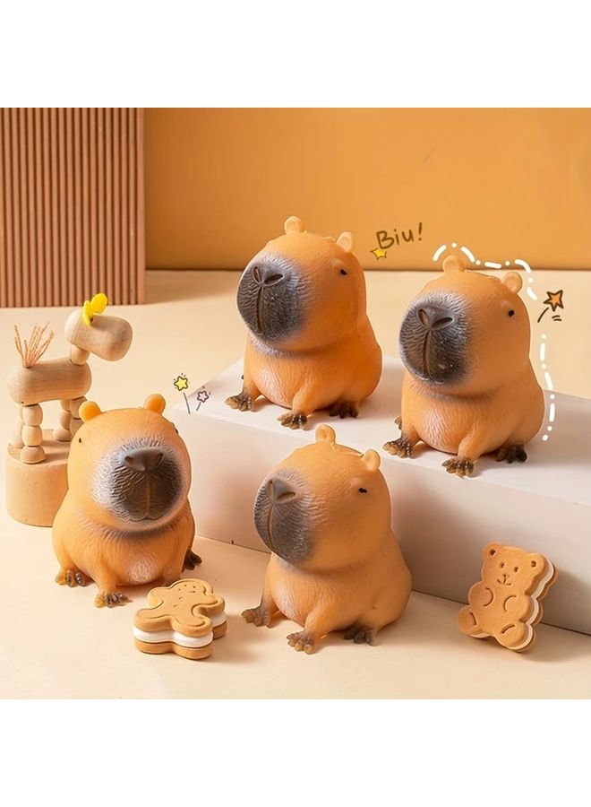 Capybara Squeeze Toy 1pc Quick Bounce Durable Unique Animal For Party Favor Holiday Gift - Image 4