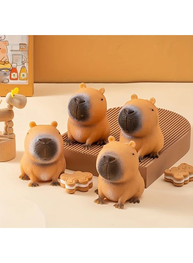 Capybara Squeeze Toy 1pc Quick Bounce Durable Unique Animal For Party Favor Holiday Gift - Image 2