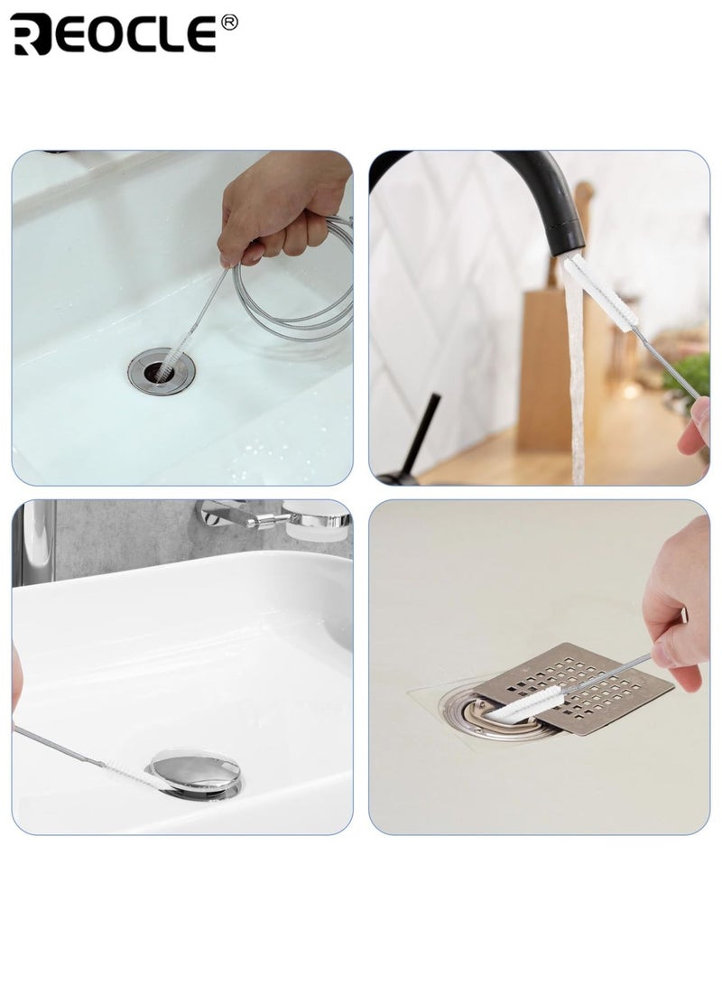 REOCLE 5pcs Unclogger Household Refrigerator Drain Hole Unclogger Complete Set with Brush Water Pipe Cleaning Clogged Applicable to the Refrigerator Home Appliance Small Appliances - Image 4