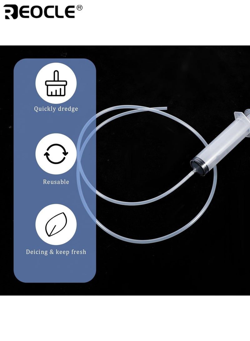 REOCLE 5pcs Unclogger Household Refrigerator Drain Hole Unclogger Complete Set with Brush Water Pipe Cleaning Clogged Applicable to the Refrigerator Home Appliance Small Appliances - Image 3