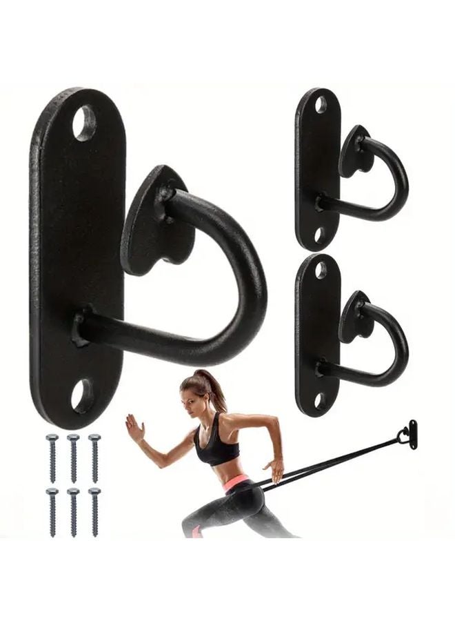 1pc Wall Mount Workout Anchors Resistance Bands Wall Hooks Home Gym Mounted Training - Image 2