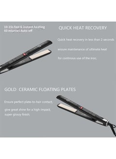 Tornado Keratiner Hair Straightener and Curler 2 in 1 Ceramic Flat Iron with 6 Heat Settings Adjustable Temperature and Heats Up Fast  - Image 3