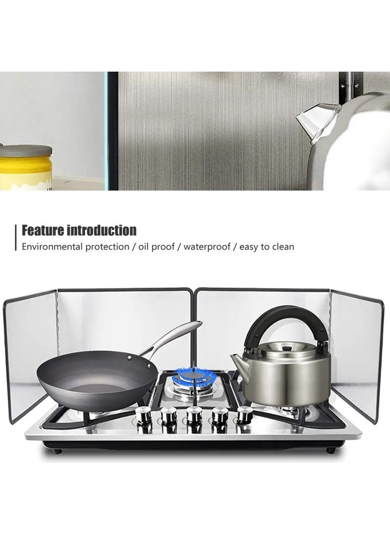 Bizimevde Kitchen Oil Splash Back of Stove Shield Protective Steel Panel 120CM*30CM  - Image 3