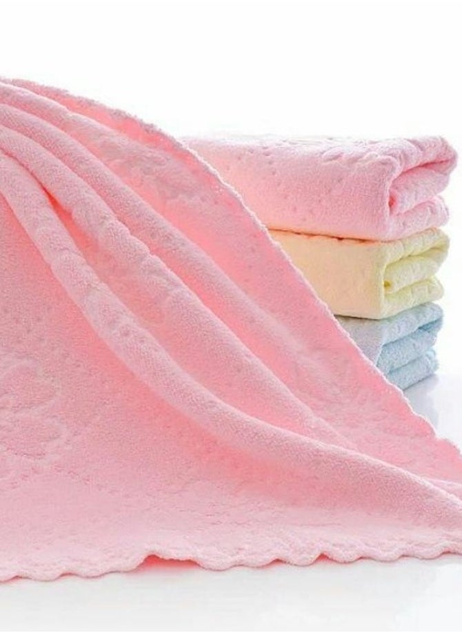 Generic "Set of 5 Ultra-Absorbent Microfiber Towels for Reuse - Microfiber Towel for Hair, Face, Kids, Kitchen, and Bathroom, Size 30x30 cm - Ideal Towel for Car Washing, Microfiber Cleaning Towels for Screens and Windows, Drying and Polishing - Five Random Color Pieces"  - Image 1