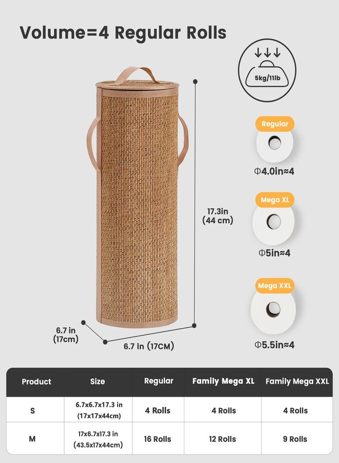 WAOHANAZ Toilet Paper Basket BTB005SK-1 BROWN - Image 3