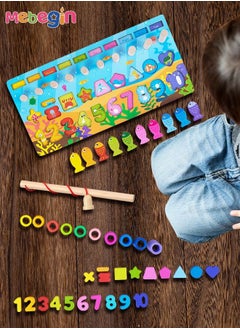 Wooden Toddler Toys, Magnetic Fishing Game, Number Puzzle Shape Sorter and Matching Game, Educational Learning Toy, Multifunctional Montessori Toy, Parent-Child Interaction, Ideal Gift for Kids - pzsku/Z89958BCF0FACC1169E7DZ/45/_/1676458031/71e454f4-d226-40ba-b6a5-ee471cdd8ad1