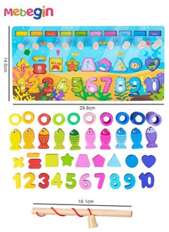 Wooden Toddler Toys, Magnetic Fishing Game, Number Puzzle Shape Sorter and Matching Game, Educational Learning Toy, Multifunctional Montessori Toy, Parent-Child Interaction, Ideal Gift for Kids - pzsku/Z89958BCF0FACC1169E7DZ/45/_/1676458031/8b1c0abc-f638-4198-9672-086eb765e7d1