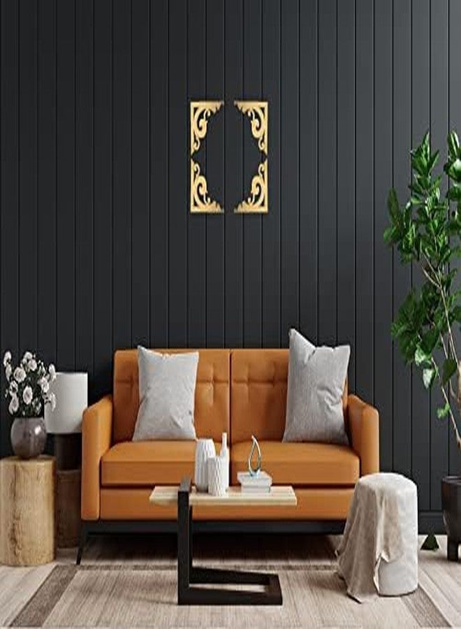 Curious Button DIY Corner Ornaments Cutouts Pine Board Wood Materials DIY Wall Decoration Item Used for Painting and Arts & Crafts Work (Set of 12) Wooden Ornaments Cutouts for Home Decor - Image 4