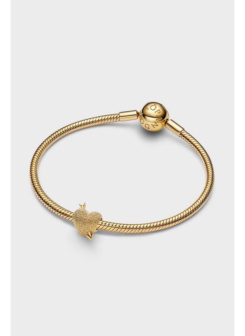 PANDORA Heart And Arrow Gold-Plated Charm - Image 2