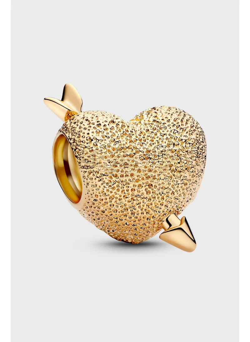 باندورا Heart And Arrow Gold-Plated Charm