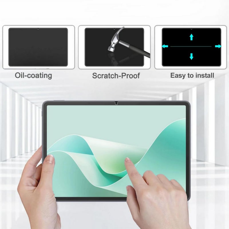 سكيدو SKEIDO حزمة واحدة لجهاز Huawei MatePad 11.5 S 2024 مقاس 11.5 بوصة (DMG-W00 TGR-W10) زجاج مقسى للشاشة بصلابة 9H مضاد للخدش وواقي شفاف للجهاز اللوحي - Image 3