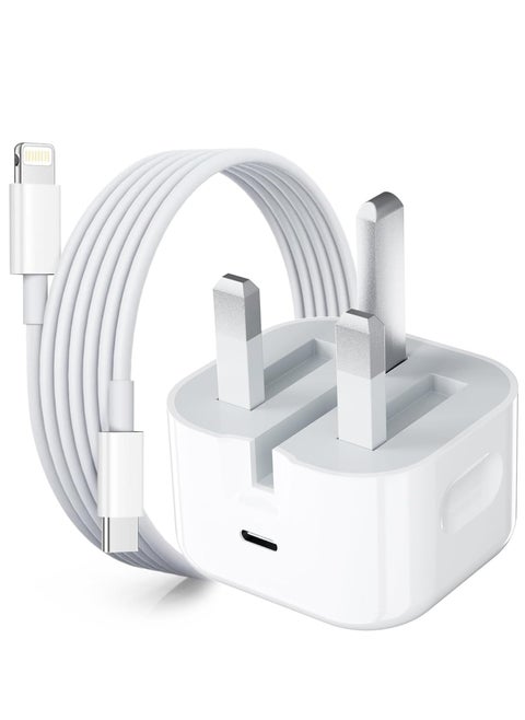 35W Fast Charger USB-C Adapter with USB C to Lightning Data Cable Power Cable