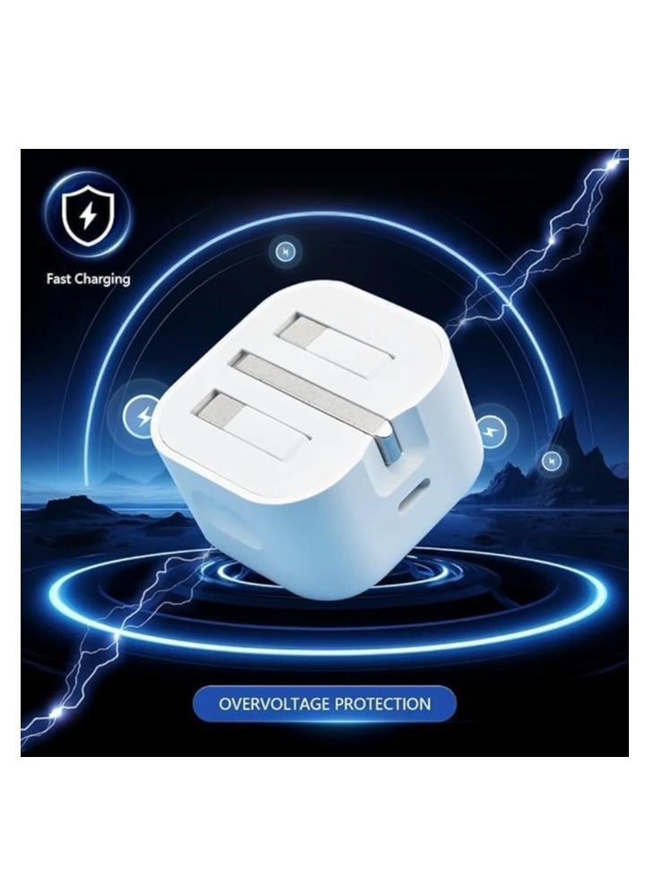 35W Fast Charger USB-C Adapter with USB C to Lightning Data Cable Power Cable