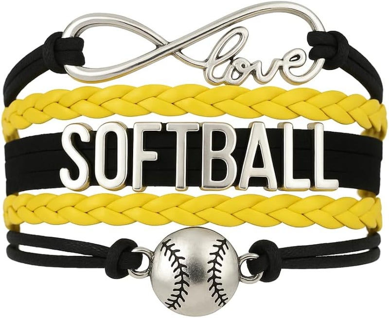 Infinity Collection Infinity Charm Bracelet - Adjustable Softball Jewelry for Players, Teams and Coaches Gifts - Image 1