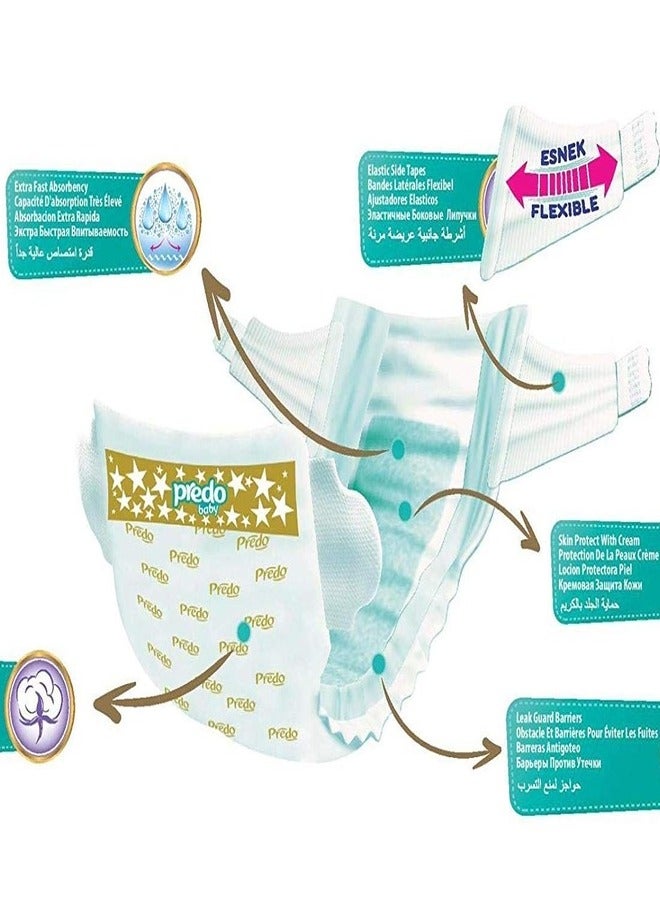 PREDO BABY Predo Baby Diapers Size 2 (Mini 3-6 kg), Pack of 50 – Ultra Soft, Turkish-Made, Premium Comfort & Leak Protection - Image 2