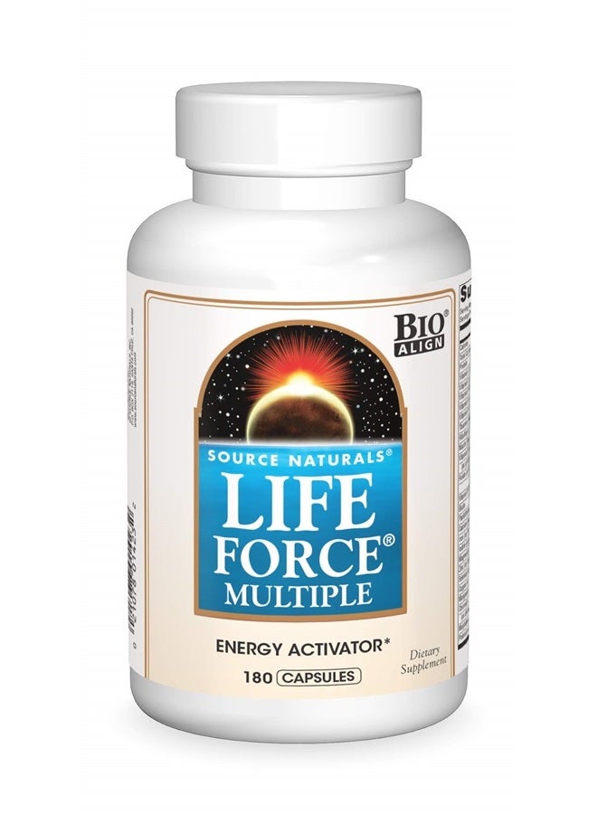 Source Naturals Life Force Multiple Daily Multivitamin High Potency Essential Vitamins, Minerals, Antioxidants & Nutrients - Energy & Immune Boost - 180 Capsules - Image 1