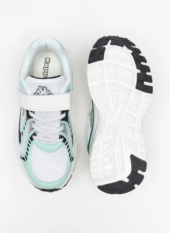 Kappa Girls' Textured Sports Shoes with Hook and Loop Closure