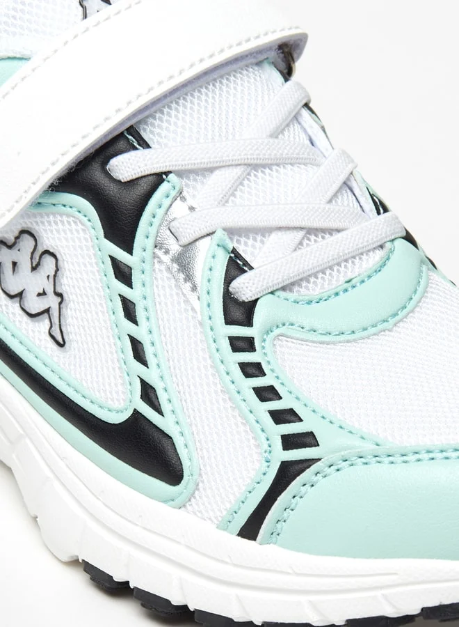 Kappa Girls' Textured Sports Shoes with Hook and Loop Closure