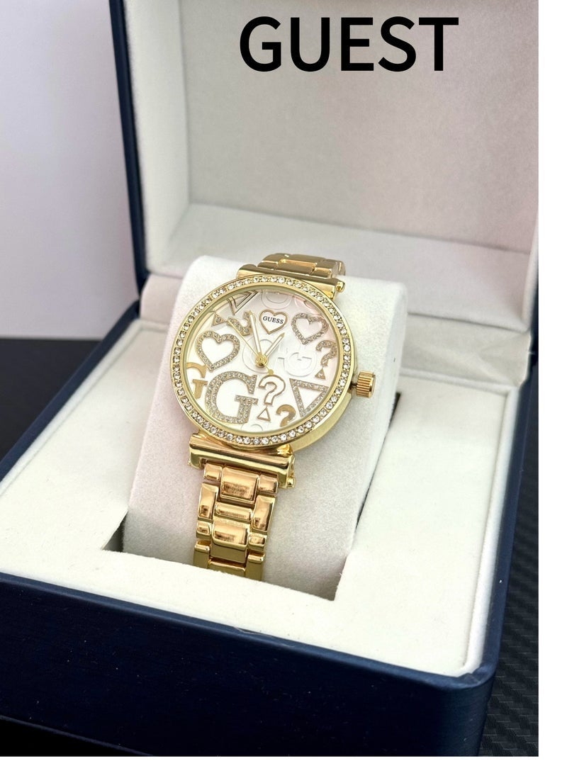 Guest Women's Stainless Steel Analog Watch - Image 1