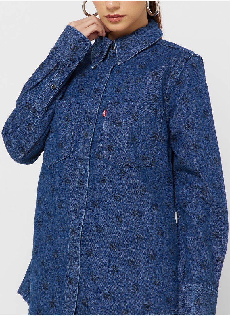 Levi's - Double Pocket Detailed Regular Fit Shirt - Image 1