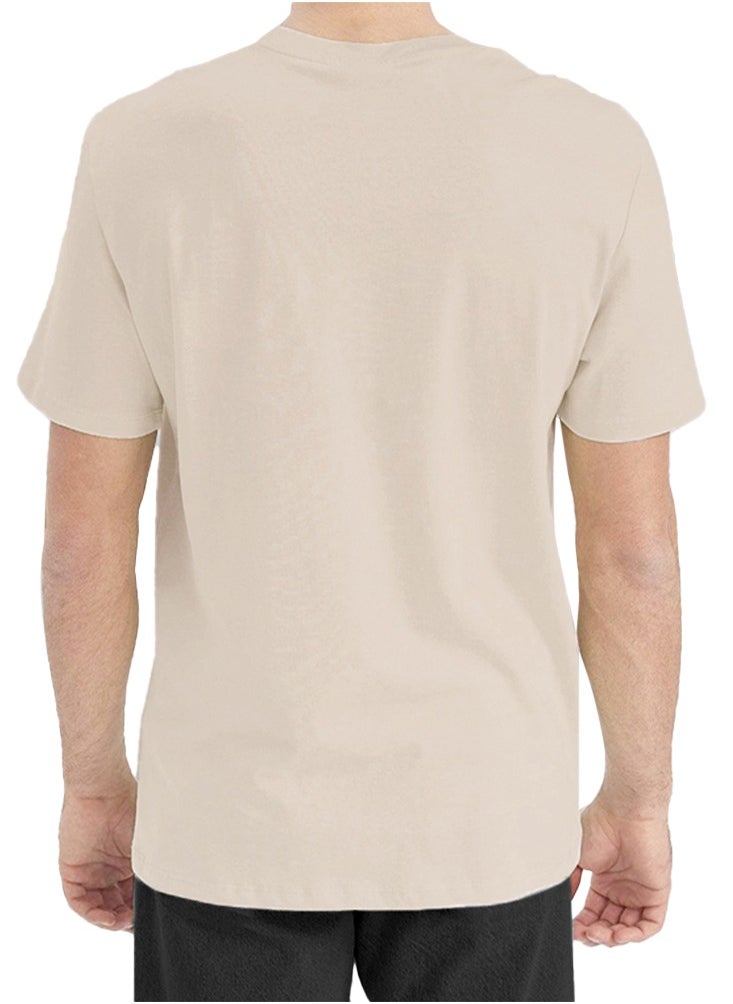 Nileton Relaxed Fit T-shirt For Men – Cotton - Half Sleeves Crew Neck Tee  - Image 3