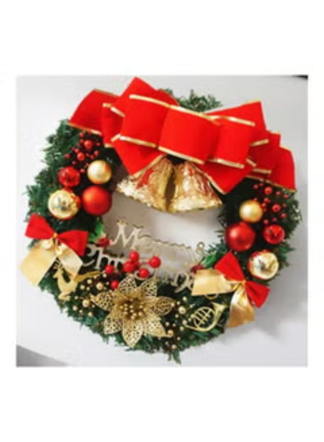 ACLIX 4 IN 1 Complete Home Decoration Set Included 1 pieces 98cm Tree skirt,1 Piece Table Runner,1 Piece Table Sheet And 30cm Wreath - Image 5