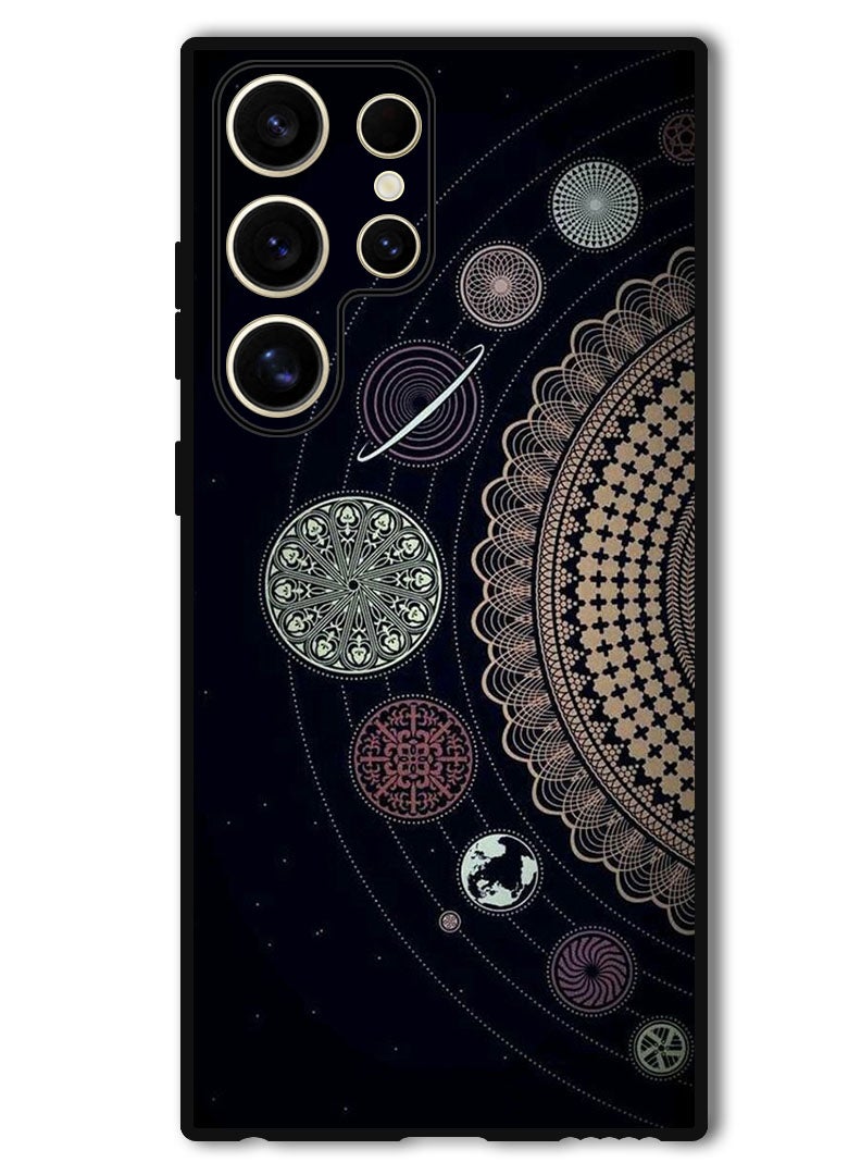 Theodor Protective Case Anti Scratch Shock Proof Bumper Cover For Samsung Galaxy S24 Ultra Mandala Art (2) - Image 1