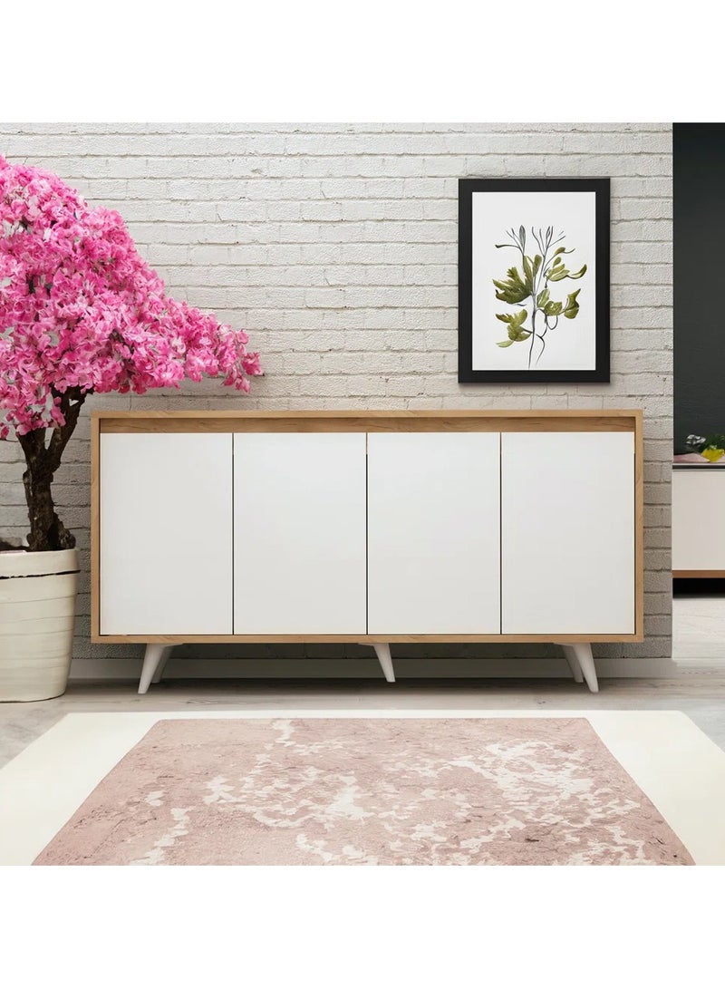Malazhouse Modern Buffet - MZDB003-W  - Image 1